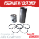 PISTON KIT W/ CAST LINER FOR ALLIS CHALMERS 160 AD3.152 - U5MK0034 PISTON KIT W/ CAST LINER FOR ALLIS CHALMERS 160 AD3.152 - U5MK0034
