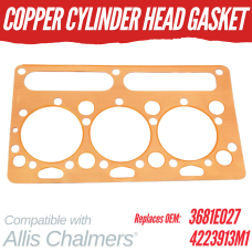 COPPER CYLINDER HEAD GASKET FOR ALLIS CHALMERS / PERKINS AG3.152 AD3.152 3681E027 4223913M1  - 73-4A