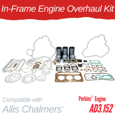 INFRAME ENGINE OVERHAUL KIT FOR ALLIS CHALMERS 160- PERKINS AD3.152 - DSF 30-102-IF