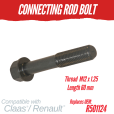 Con Rod Bolt for Claas / Renault - 26-93