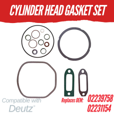 CYLINDER HEAD GASKET SET DEUTZ ENGINE BF4L913 F4L912 F5L912 BF6L912 REPLC: 02910048  - 71-92