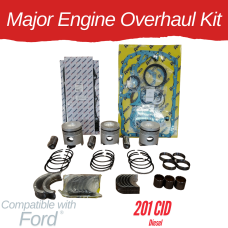 MAJOR ENGINE OVERHAUL KIT FOR FORD 201 CID DIESEL 550 / 555 BACKHOE - DSF OHFO201CID-M