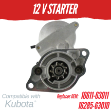 12 V STARTER FOR KUBOTA KX412 KX612 KX912 REPLC: 16611-63011 16285-63010 - DSF-16611-63011