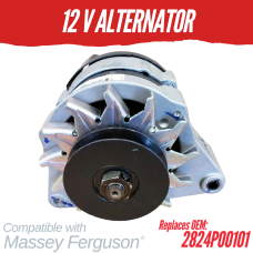 12V ALTERNATOR FOR MASSEY FERGUSON 2635 2824P00101 - DSF-2824P00101
